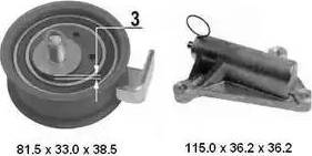 Delphi KDB464 - Zobsiksnas komplekts www.autospares.lv