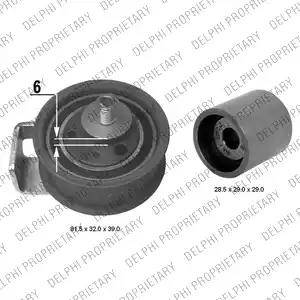 Delphi KDB404 - Zobsiksnas komplekts autospares.lv