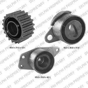 Delphi KDB195 - Комплект зубчатого ремня ГРМ www.autospares.lv