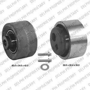 Delphi KDB144 - Комплект зубчатого ремня ГРМ www.autospares.lv