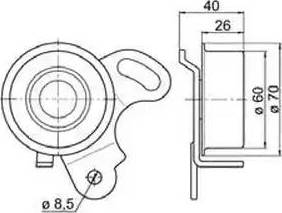 Delphi KDB130 - Zobsiksnas komplekts www.autospares.lv