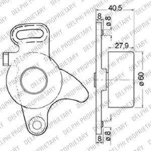 Delphi KDB133 - Zobsiksnas komplekts www.autospares.lv