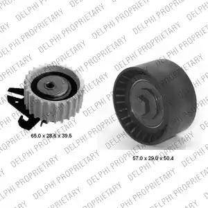 Delphi KDB315 - Комплект зубчатого ремня ГРМ www.autospares.lv