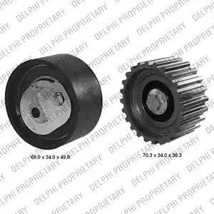 Delphi KDB339 - Zobsiksnas komplekts www.autospares.lv