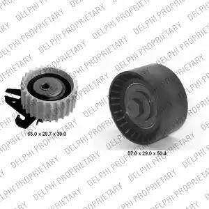 Delphi KDB331 - Комплект зубчатого ремня ГРМ www.autospares.lv