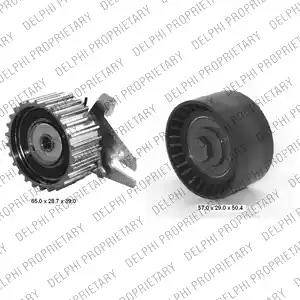 Delphi KDB329 - Комплект зубчатого ремня ГРМ www.autospares.lv