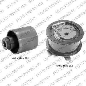 Delphi KDB296 - Комплект зубчатого ремня ГРМ www.autospares.lv