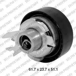 Delphi KDB256 - Комплект зубчатого ремня ГРМ www.autospares.lv