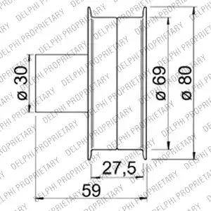 Delphi KDB213 - Zobsiksnas komplekts www.autospares.lv