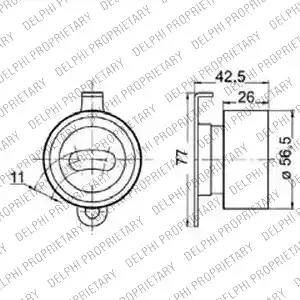 Delphi KDB239 - Zobsiksnas komplekts www.autospares.lv