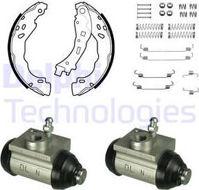 Delphi KP1147 - Brake Shoe Set www.autospares.lv