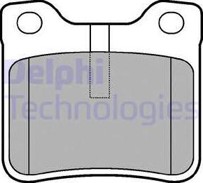 Delphi LP991 - Bremžu uzliku kompl., Disku bremzes autospares.lv