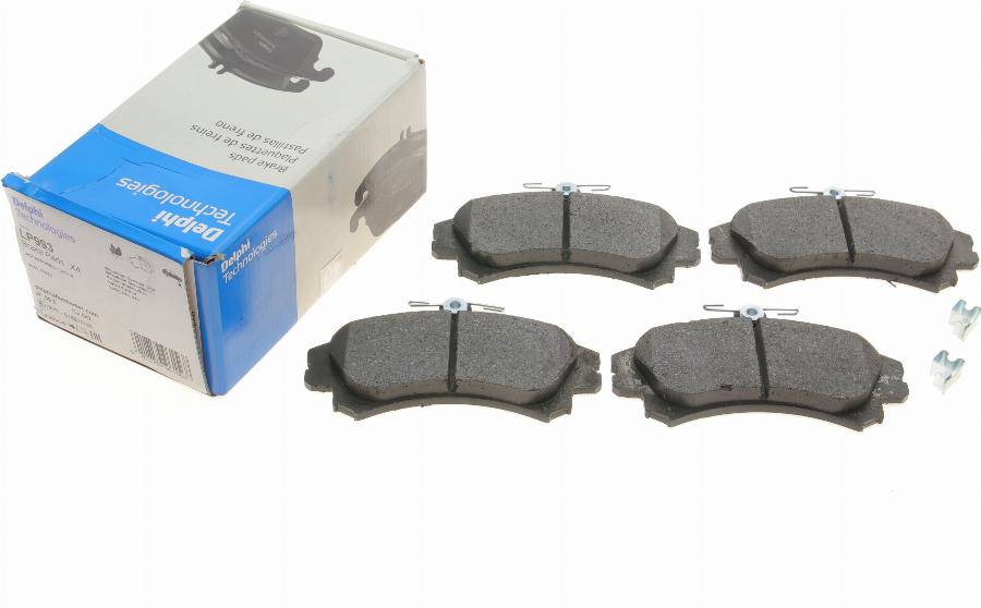 Delphi LP993 - Brake Pad Set, disc brake www.autospares.lv