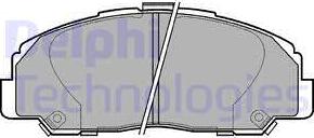 Delphi LP944 - Brake Pad Set, disc brake www.autospares.lv