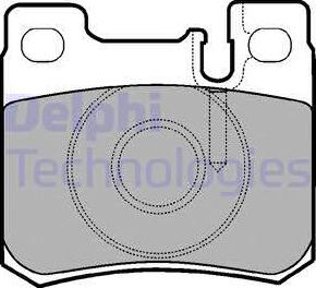 Delphi LP947 - Bremžu uzliku kompl., Disku bremzes www.autospares.lv