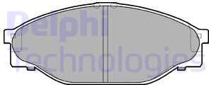 Delphi LP950-18B1 - Brake Pad Set, disc brake www.autospares.lv