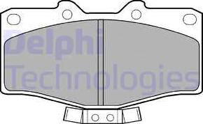 Delphi LP951 - Bremžu uzliku kompl., Disku bremzes autospares.lv