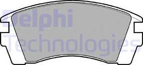 Delphi LP952 - Brake Pad Set, disc brake www.autospares.lv