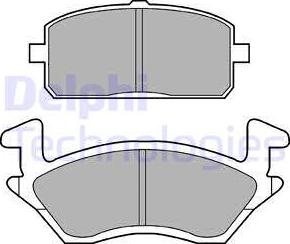 Delphi LP960 - Brake Pad Set, disc brake www.autospares.lv