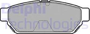 Delphi LP968 - Brake Pad Set, disc brake www.autospares.lv