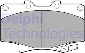 Delphi LP962 - Brake Pad Set, disc brake www.autospares.lv