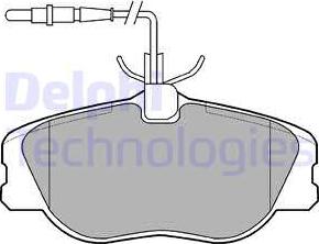 Delphi LP909 - Brake Pad Set, disc brake www.autospares.lv