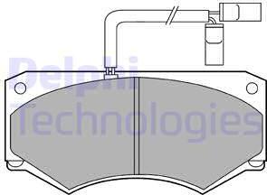 Delphi LP903 - Bremžu uzliku kompl., Disku bremzes www.autospares.lv