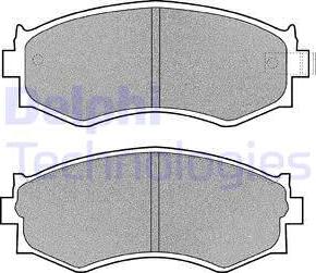 Delphi LP916 - Brake Pad Set, disc brake www.autospares.lv