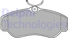 Delphi LP913 - Brake Pad Set, disc brake www.autospares.lv