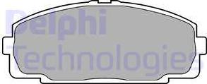 Delphi LP989-18B1 - Brake Pad Set, disc brake www.autospares.lv