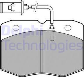 Delphi LP970 - Bremžu uzliku kompl., Disku bremzes www.autospares.lv