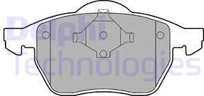 Delphi LP978 - Brake Pad Set, disc brake www.autospares.lv