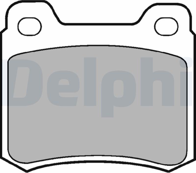 Delphi LP440-17B1 - Bremžu uzliku kompl., Disku bremzes www.autospares.lv