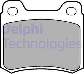 Delphi LP440 - Brake Pad Set, disc brake www.autospares.lv