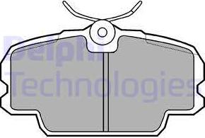 Delphi LP455 - Brake Pad Set, disc brake www.autospares.lv