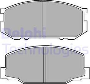 Delphi LP456 - Bremžu uzliku kompl., Disku bremzes autospares.lv