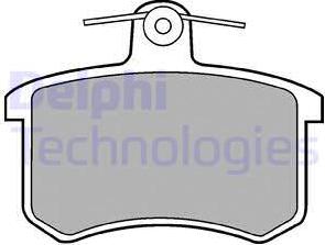 Delphi LP451-18B1 - Brake Pad Set, disc brake www.autospares.lv