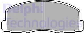 Delphi LP458 - Brake Pad Set, disc brake www.autospares.lv