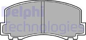 Delphi LP452 - Brake Pad Set, disc brake www.autospares.lv