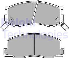 Delphi LP409 - Brake Pad Set, disc brake www.autospares.lv