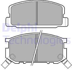 Delphi LP402 - Bremžu uzliku kompl., Disku bremzes autospares.lv