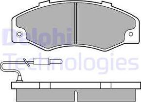 Delphi LP489 - Bremžu uzliku kompl., Disku bremzes www.autospares.lv