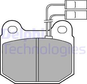 Delphi LP485 - Bremžu uzliku kompl., Disku bremzes www.autospares.lv