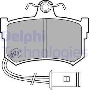 Delphi LP434 - Brake Pad Set, disc brake www.autospares.lv