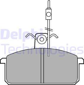 Delphi LP436 - Bremžu uzliku kompl., Disku bremzes autospares.lv