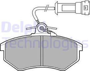 Delphi LP431 - Brake Pad Set, disc brake www.autospares.lv