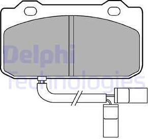 Delphi LP432 - Bremžu uzliku kompl., Disku bremzes autospares.lv