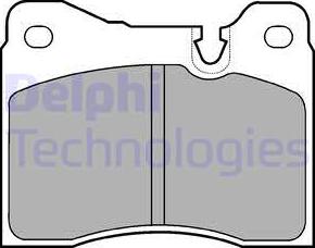 Delphi LP428 - Brake Pad Set, disc brake www.autospares.lv