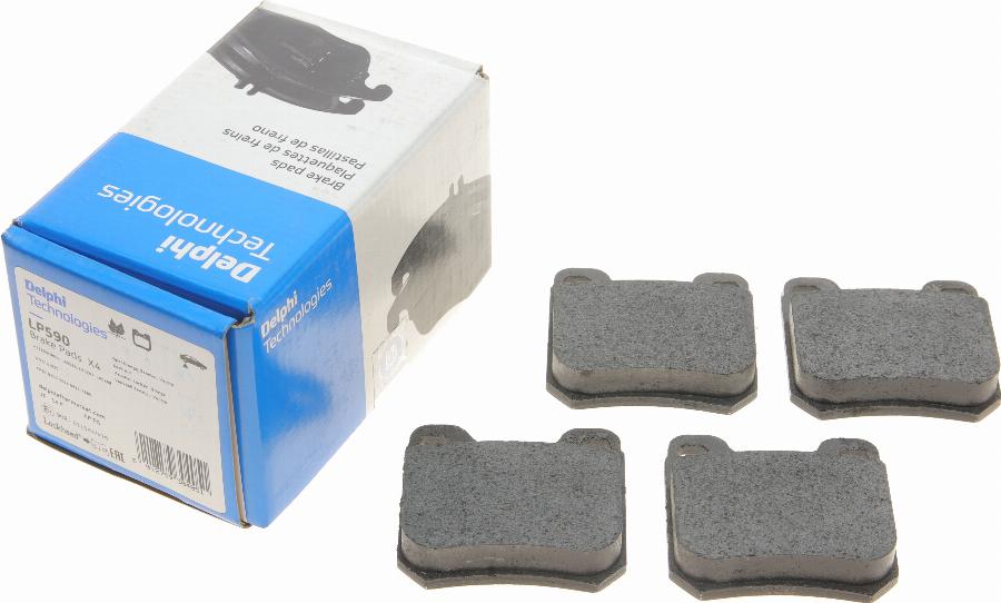 Delphi LP590 - Brake Pad Set, disc brake www.autospares.lv