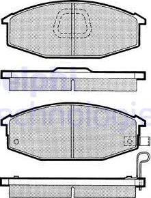 Delphi LP545 - Bremžu uzliku kompl., Disku bremzes www.autospares.lv